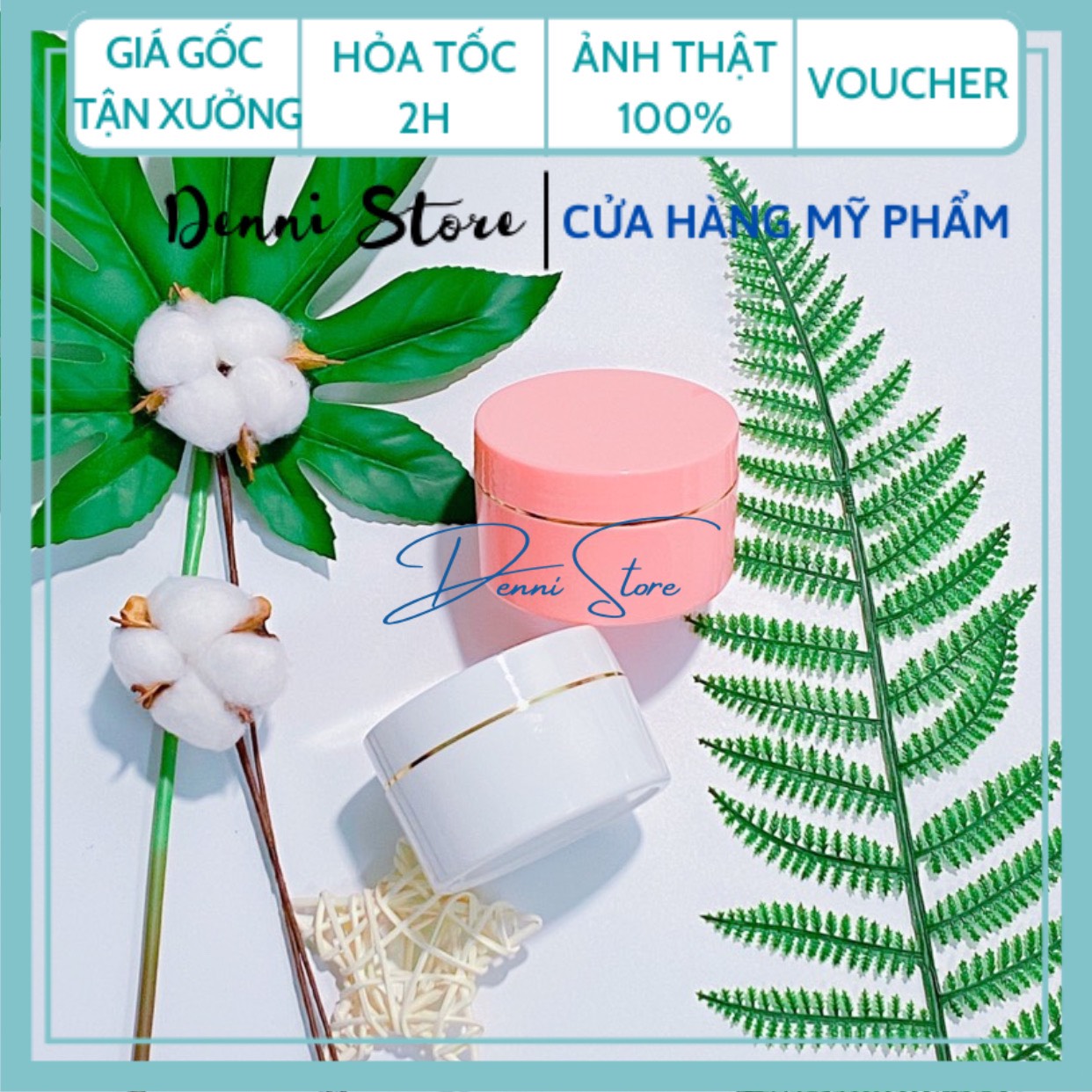 Hủ nhựa đựng kem 100g màu trắng