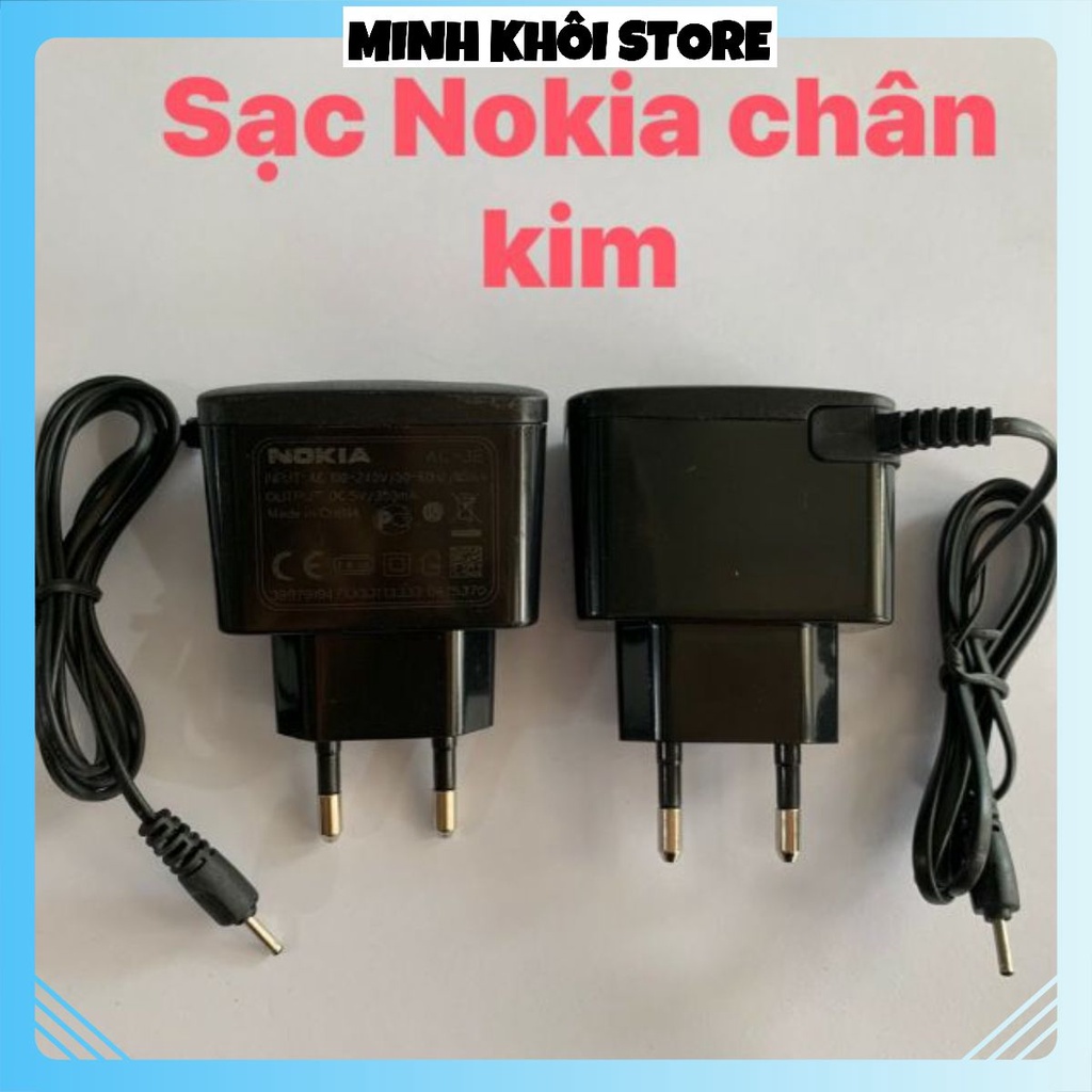 Củ sạc nokia chân kim - chân to củ vuông 1110i - 1202 - 1280 - 1200