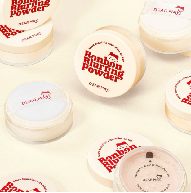 Phấn Phủ Kiềm Dầu Dear May Bonbon Blurring Powder, California Cherry (5g/12g)