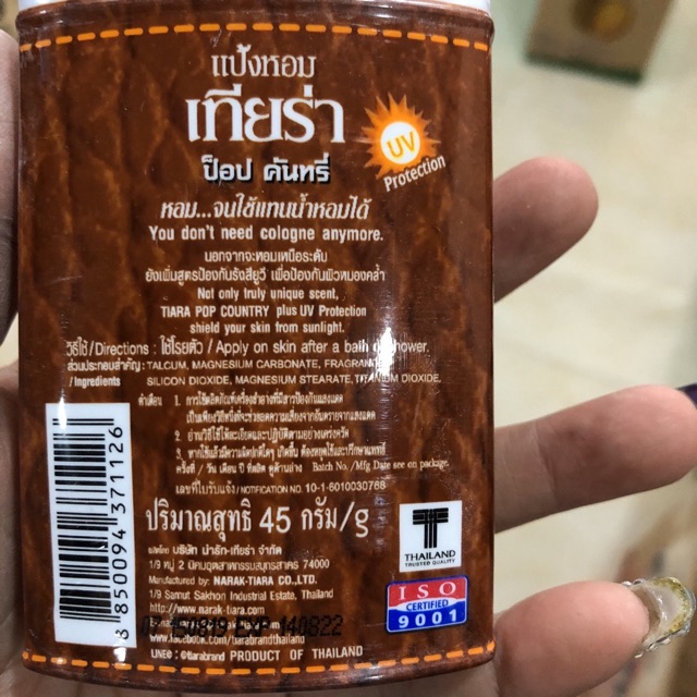 Phấn thơm Tiara Thái lan 45g