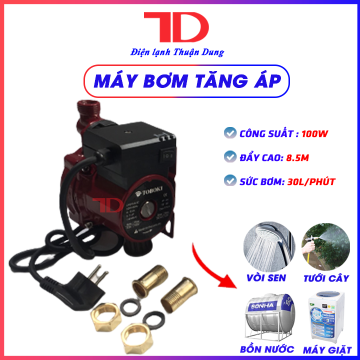 MÁY BƠM TĂNG ÁP 100W - ĐIỆN LẠNH THUẬN DUNG
