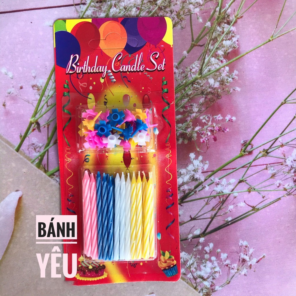 Nến xoắn cắm bánh sinh nhật