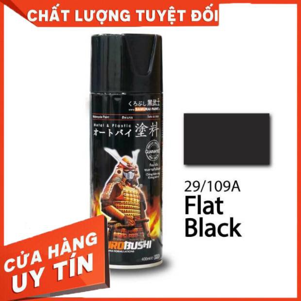 Samurai 109a - sơn xịt samurai màu đen nhám 109a