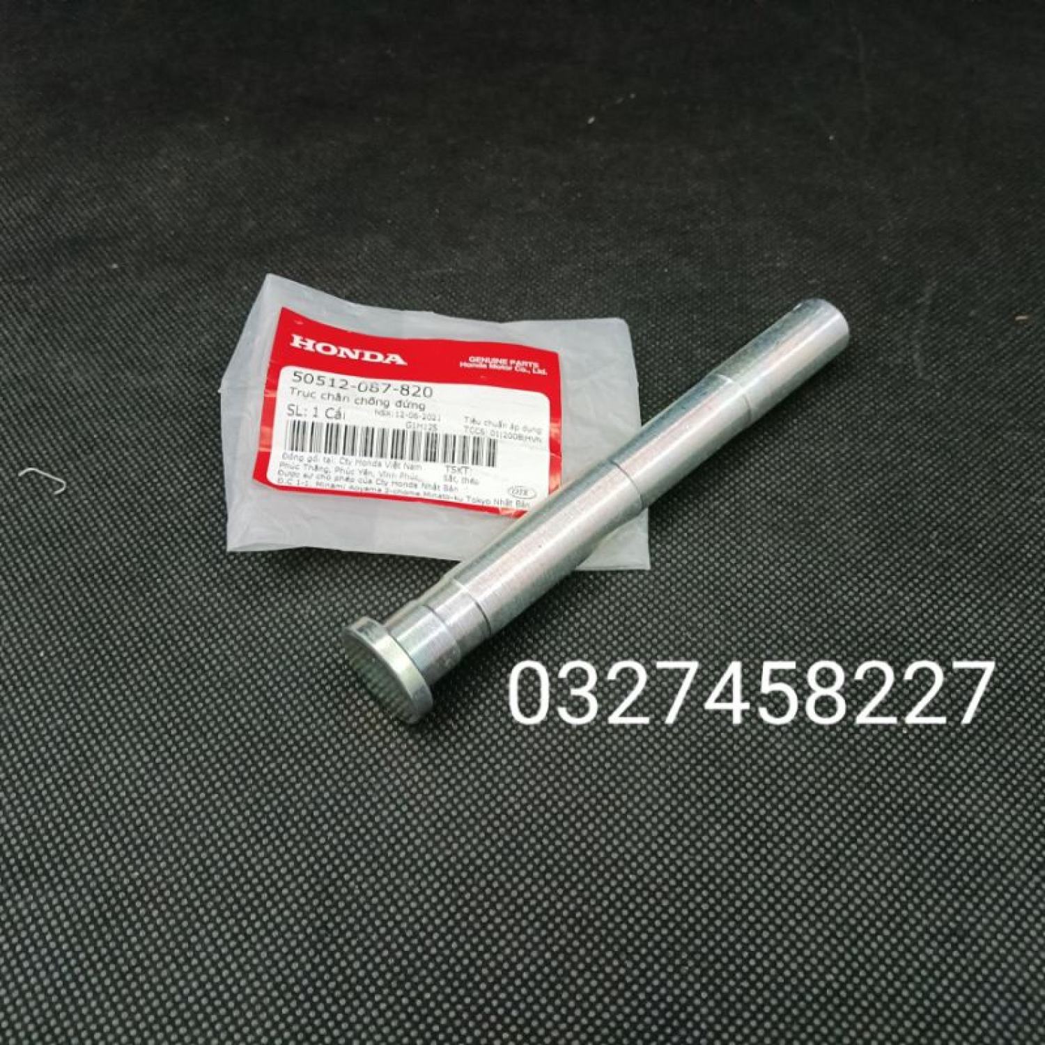 Trục cốt chân chống đứng xe WAVE ALPHA, ZX , FUTURE 1... zin