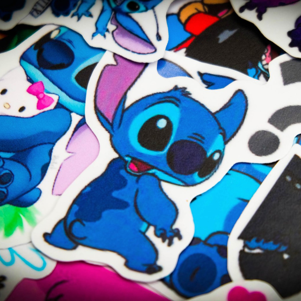[HCM]Bộ hình dán Lilo and Stitch sticker chống nước cao cấp không bay màu