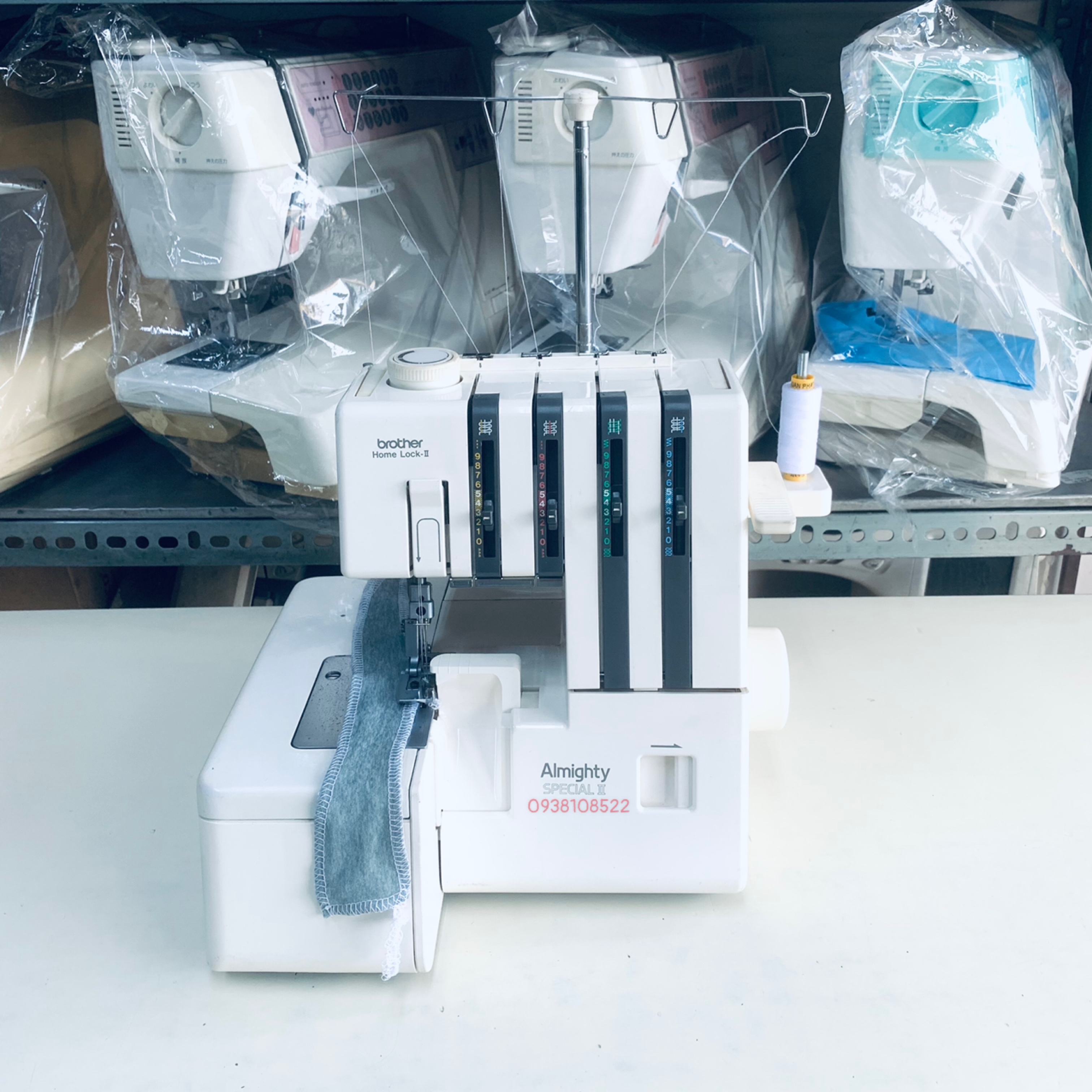 MÁY VẮT SỔ CHẬP BROTHER 2 kim 4 chỉ LIKENEW