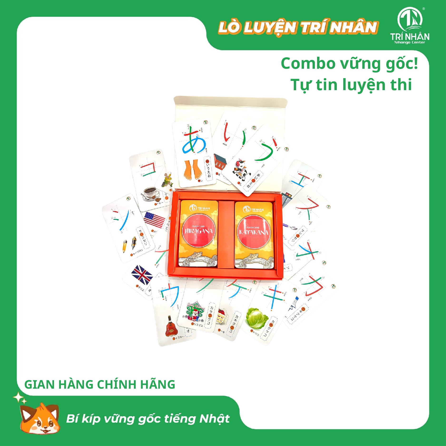 Combo Flashcard và Bảng chữ cái học tiếng nhật dành cho người mới bắt đầu gồm 3 sản phẩm