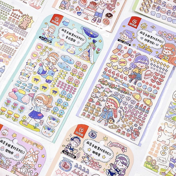 Gói 4 Tấm Sticker Dán Nhiều Hình Cute