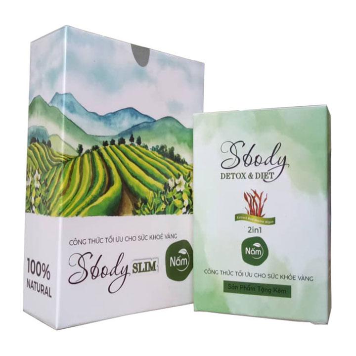Nấm giảm cân SBody Slim dạng viên Tặng Detox thanh lọc cơ thể