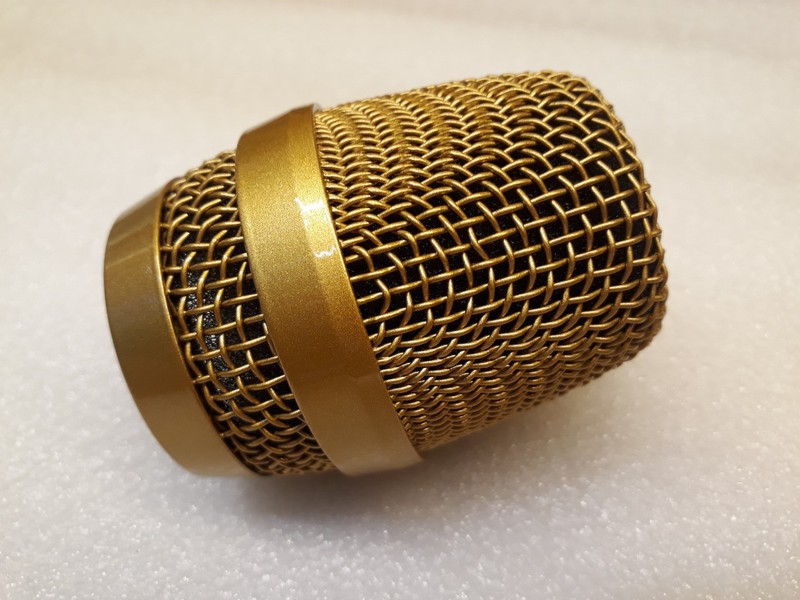 [HCM]Lưới thép bọc đầu micro 37mm màu vàng