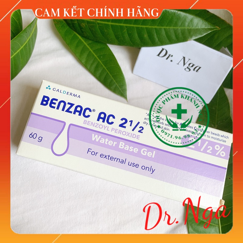 ✅  Kem chấm Mụn Benzac AC 5% / 2.5% (Benzoyl Peroxide) 15g / 60g