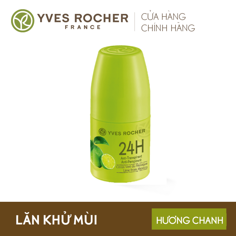 Lăn Khử Mùi Yves Rocher 24h Anti Perspirant Lime From Mexico 50ml nhập khẩu