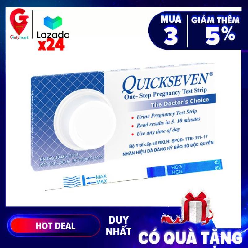 Que thử thai Quickseven phát hiện thai sớm - nhanh chóng - đơn giản - chính xác - Hộp to 24 que