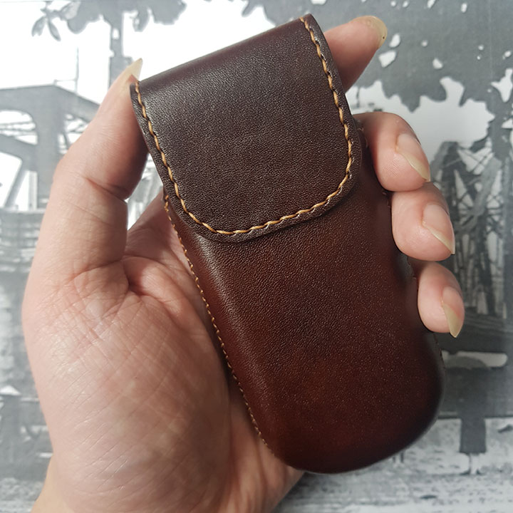 Bao da 6700 - Đồ da thủ công - Da bò thật - Màu nâu BV0313