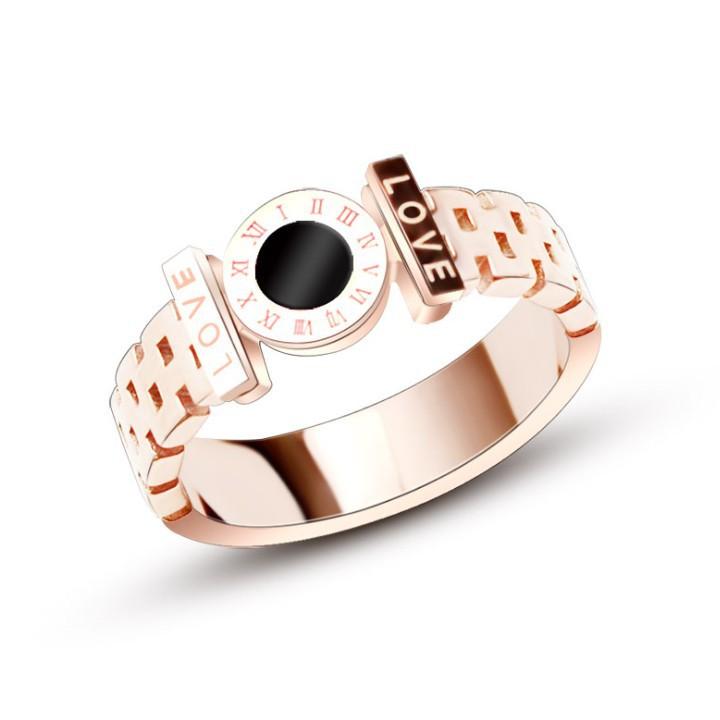 Nhẫn Nữ Mặt TrònTitan Không Đen TT 1275
