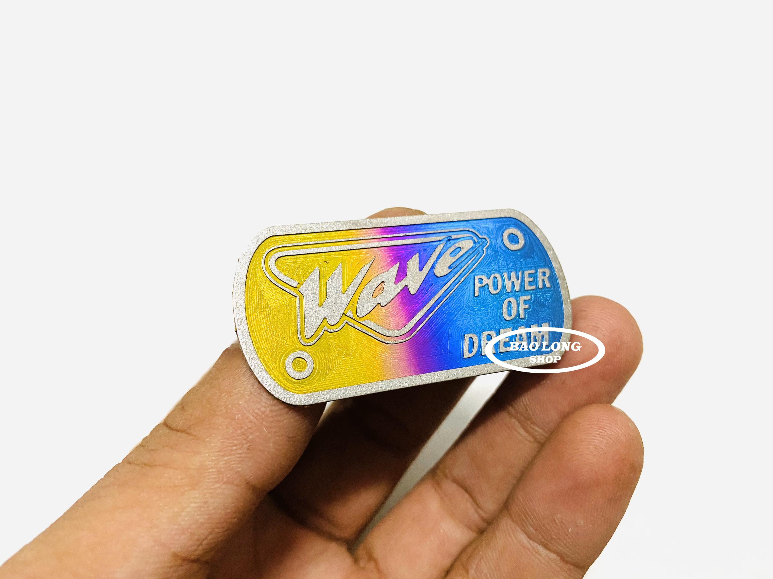 Tem Titan Gr5 gắn nắp dầu Wave (100%titan)