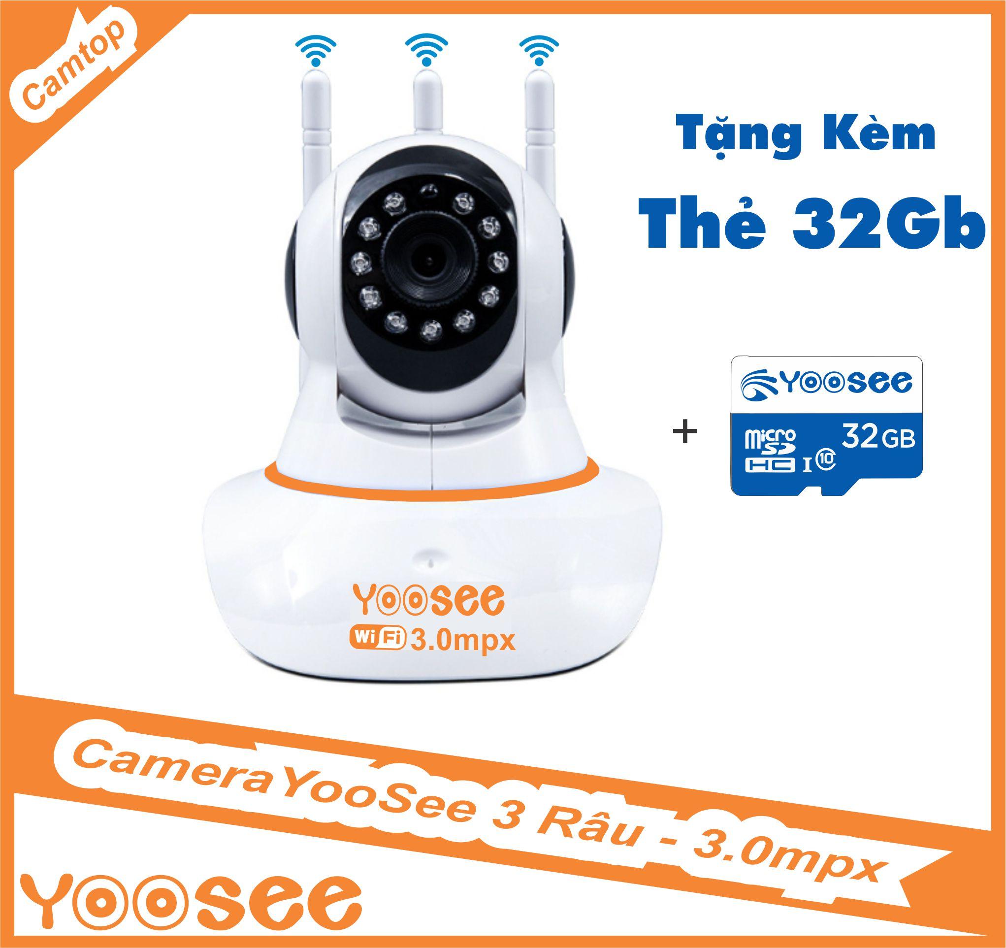 Camera yoose 3 anten 3.0 thế hệ mới- sử dụng bằng tiếng việt- hình ảnh sắc nét full hd 1080pkết nối không dây wifi- cảm biến hồng ngoại xem đêm dễ cài đặt