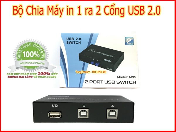 Bảng giá Bộ Chia Máy in 1 ra 2 Cổng USB 2.0 Phong Vũ