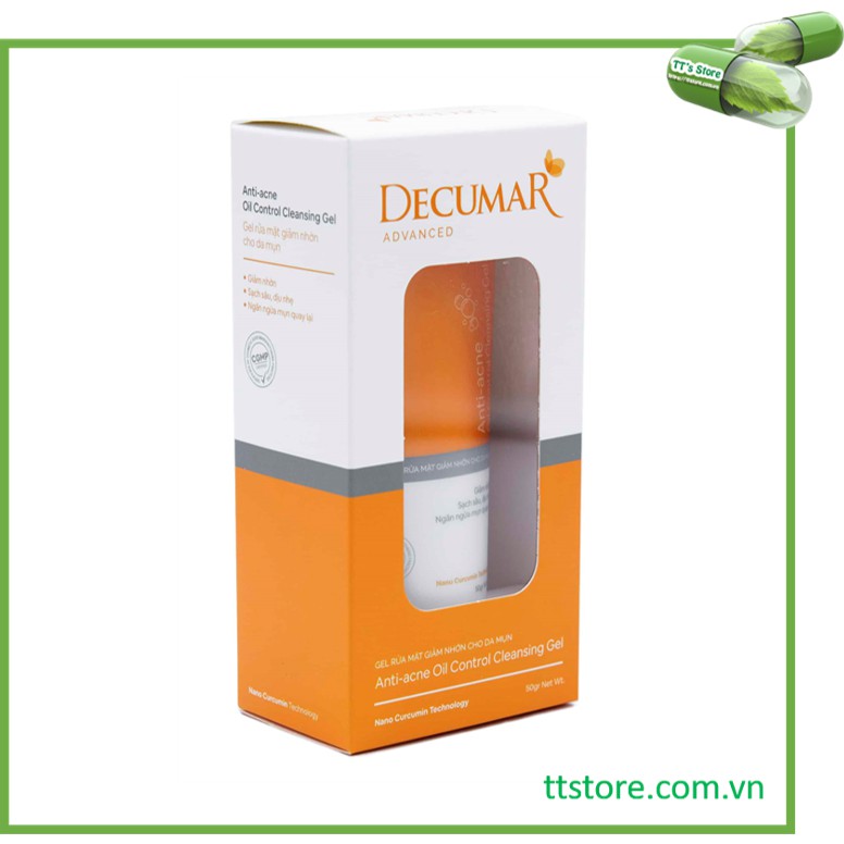 [HCM][New_Decumar Advanced] Gel rửa mặt giảm nhờn ngừa mụn [Sữa rửa mặt decuma clean cleanser]