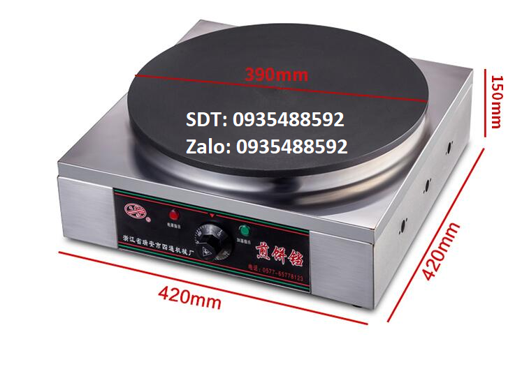 [Trả góp 0%]Máy làm bánh crepe sử đụng điện. Bảo hành 1 năm