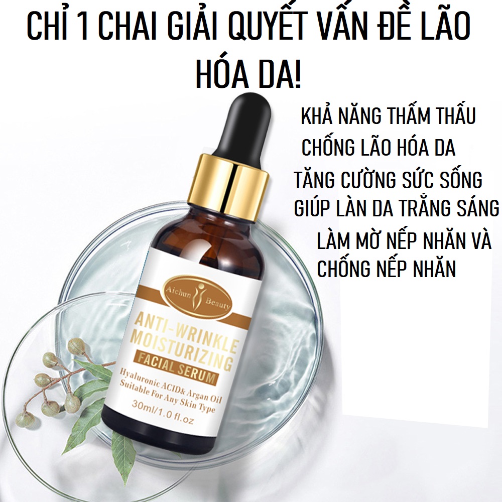Serum Nâng Cơ Mặt Giảm Nhăn HIệu Quả, Sản Sinh Collagen Tăng Cường Đàn Hồi Da Chống Lão Hóa Và Sạm Da Do Thức Khuya Và Tuổi Tác