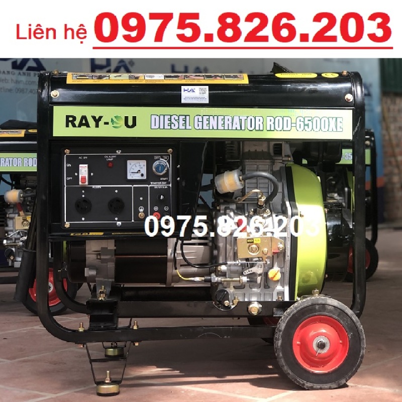 Máy Phát Điện Chạy Dầu 5Kw Rayou ROD 6500XE - Hàng Chính Hãng