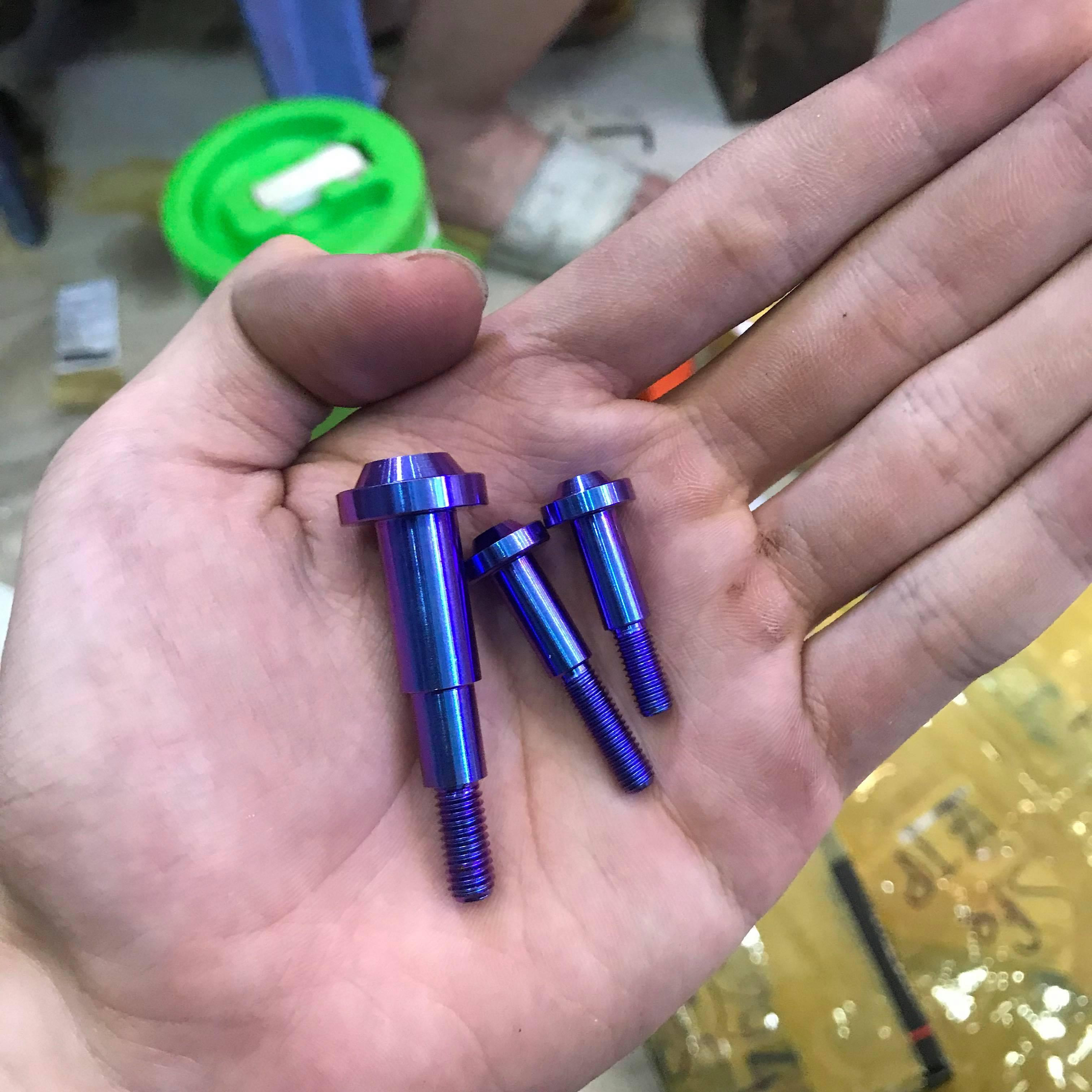 (3 Con Ốc + 3 Tán) Ốc Titan Gr5 Cho Tay Thắng Xe Vario