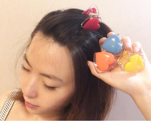 GẤP TÓC TRÁI TIM TAM GIÁC SANG CHẢNH