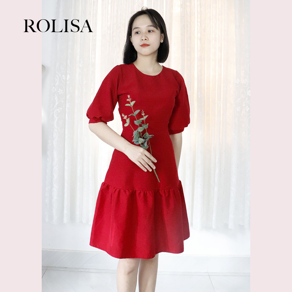 Đầm váy dự tiệc công sở dễ thương Rolisa RD004