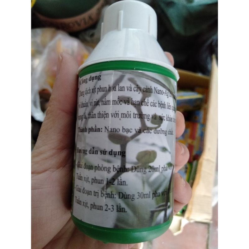 NANO BẠC (NANO- AG) CHẾ PHẨM PHÒNG NẤM, VI KHUẨN.