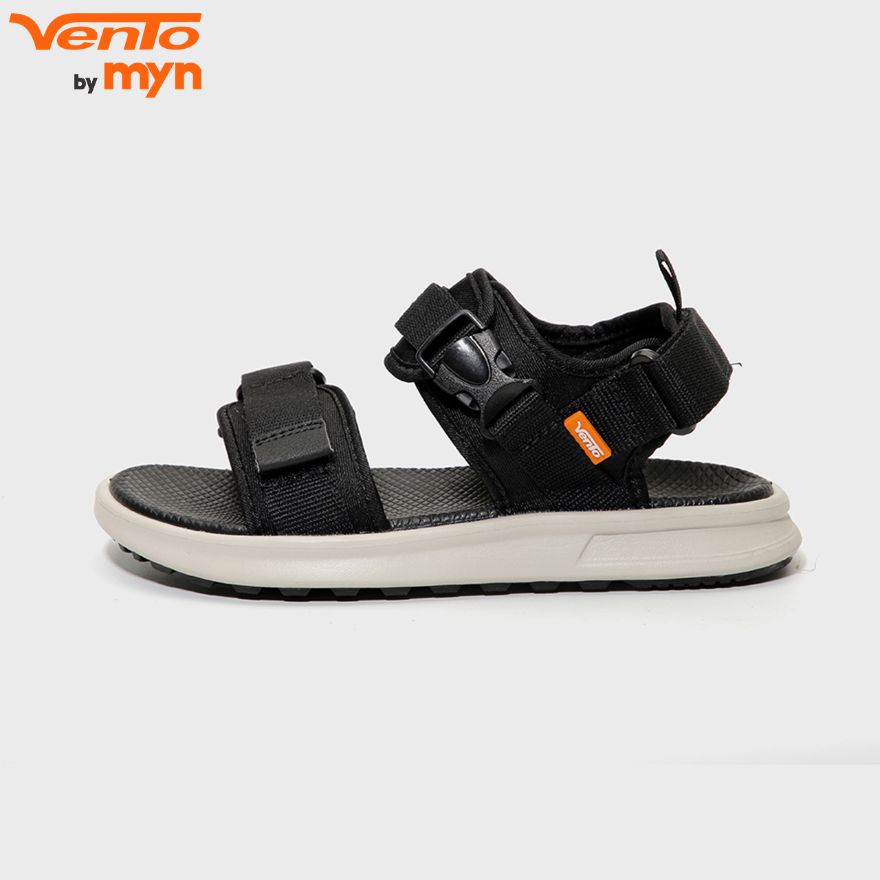 Giày Sandal Vento Nam Nữ - NB01 - Đen trắng