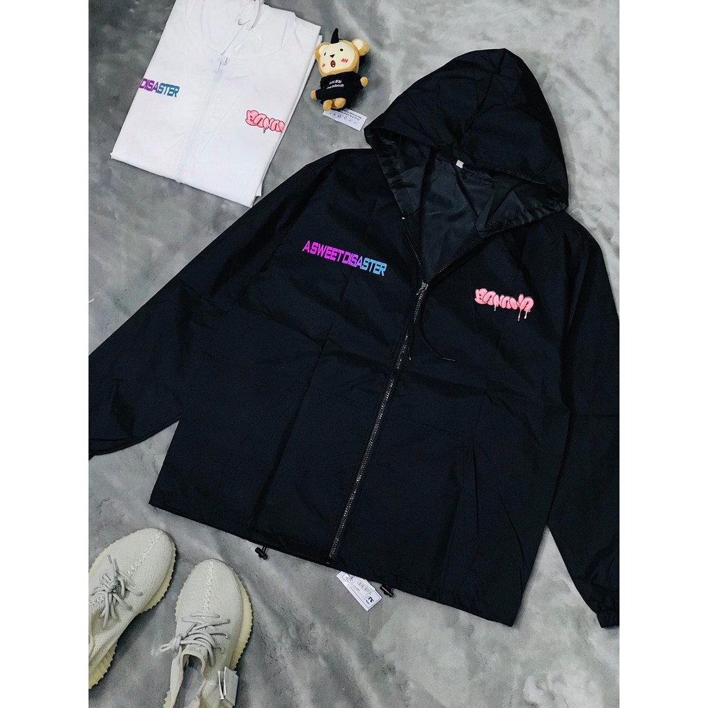Áo khoác dù BANAWA Jacket Wet  [ Đen - Trắng - Hồng - Tím ]
