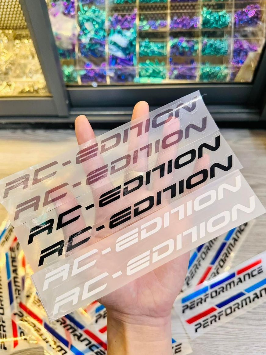 Tem Dán Phuộc RC edition trong suốt