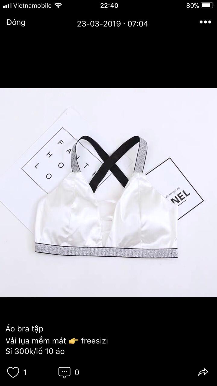 COMBO 2 Áo ngực bara thể thao (Đen-Trắng)