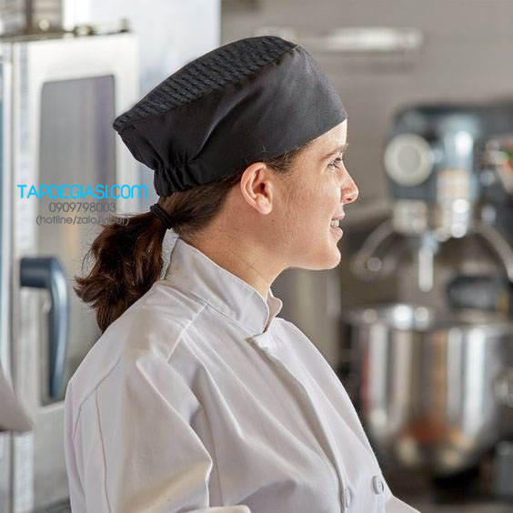 Mũ đầu bếp CHÓP LƯỚI cao cấp mẫu đẹp, Nón bếp