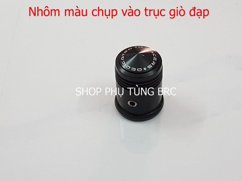 Nhôm màu chụp trục giò đạp xe máy hãng HONDA ( SL: 1 cái. Xe WINNER, WINNER X không lắp được)