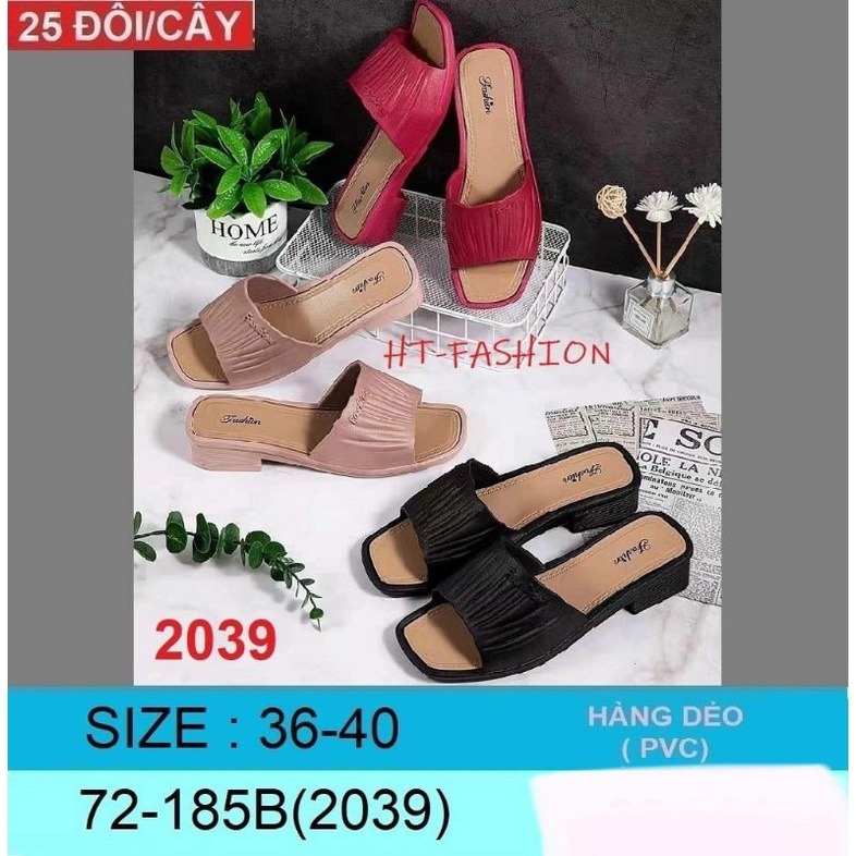 Dép nhựa đế cao nữ mềm nhiều mẫu(2059_2069) size 36-40