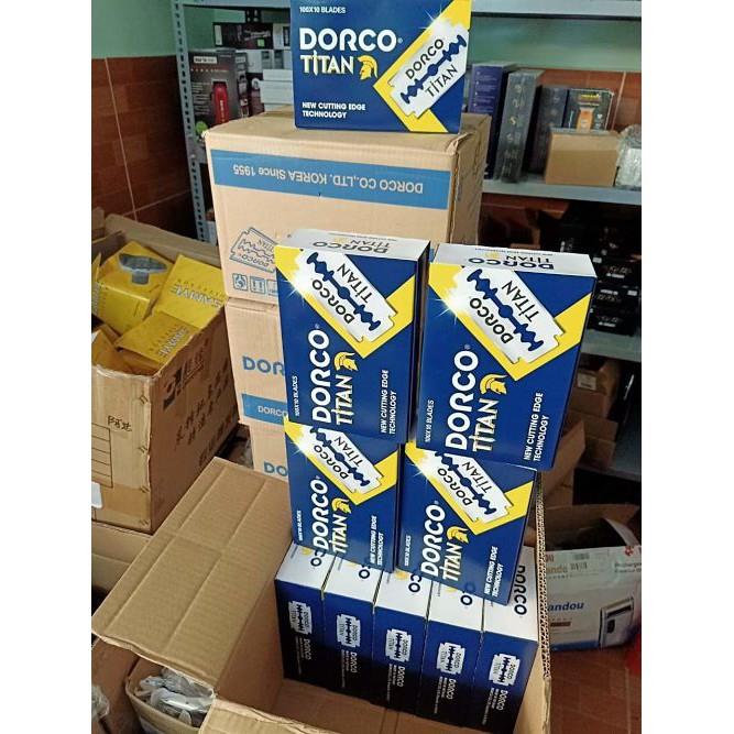 ✤◕▨ [Mã 156FMCGSALE giảm 7 đơn 500K] DAO LAM DORCO TITAN (GIÁ 1 VỈ 100 LƯỠI)