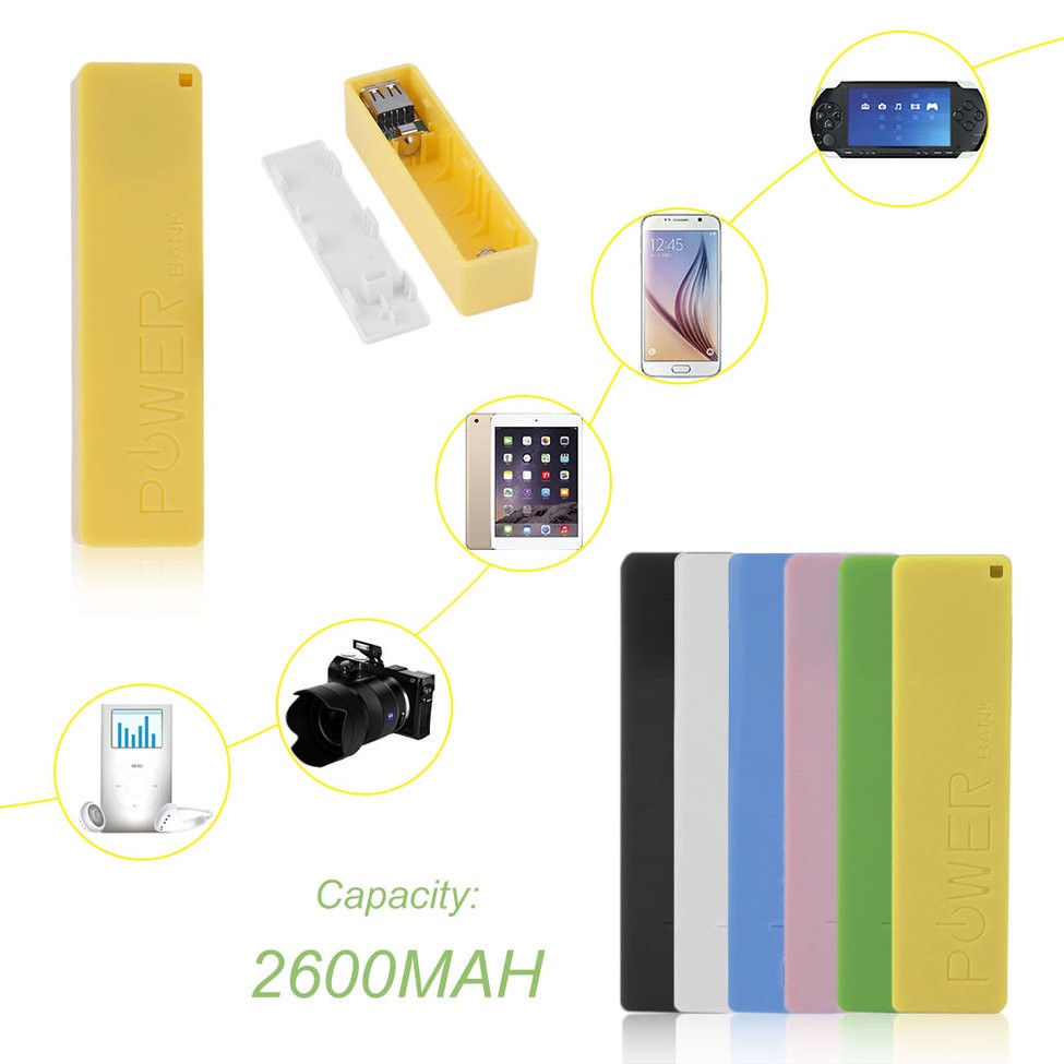 Box Sạc Dự Phòng 1 Cell Vỏ Nhựa (KHÔNG KÈM PIN)