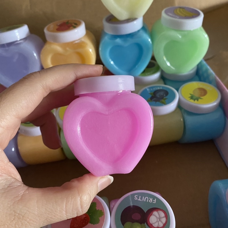 Đồ Chơi Slime - Chất Dẻo Ma Thuật Lọ Hình Trái Tim