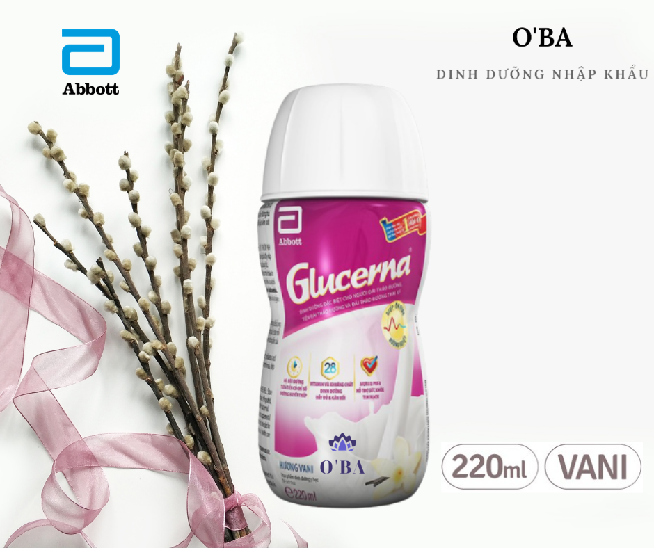 Sữa nước Glucerna Hương Vani dành cho người tiểu đường - Hàng chính hãng