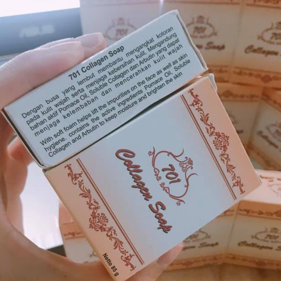 xà phòng rửa mặt 701 collagen Soap