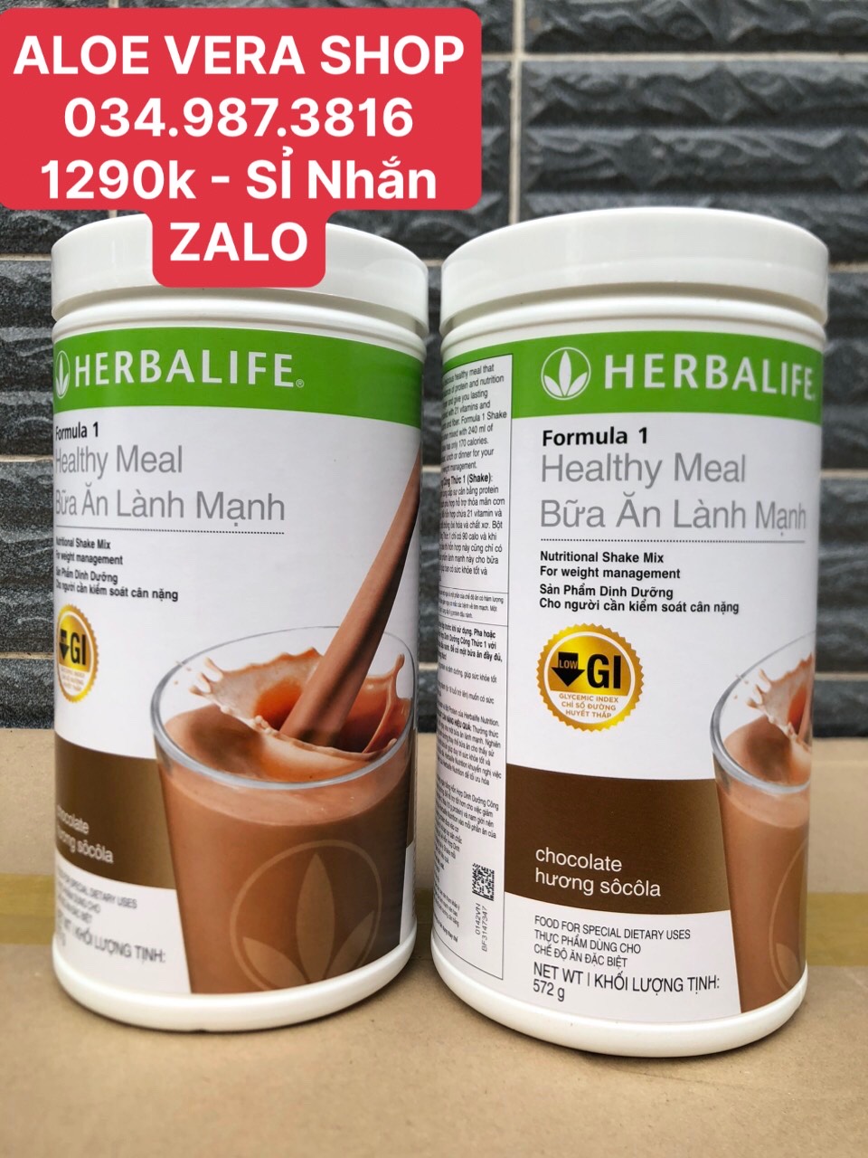 (1174k) Combo 2 Hộp Bột Bữa ăn Lành Mạnh Vị Socola