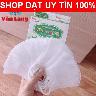 2 hộp Khẩu trang 3D trẻ em 20 chiếc dày dặn chống tia uv lọc bụi mịn