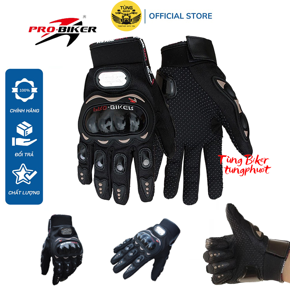 Găng tay xe máy đi phượt probiker dài ngón