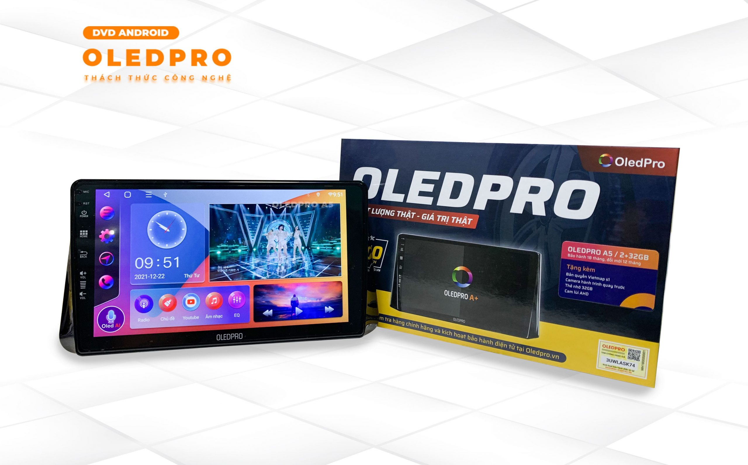 [Kho Hải Phòng] Màn hình Android OLEDPRO X4 9inch 10inch Cho Ô Tô Xe Hơi