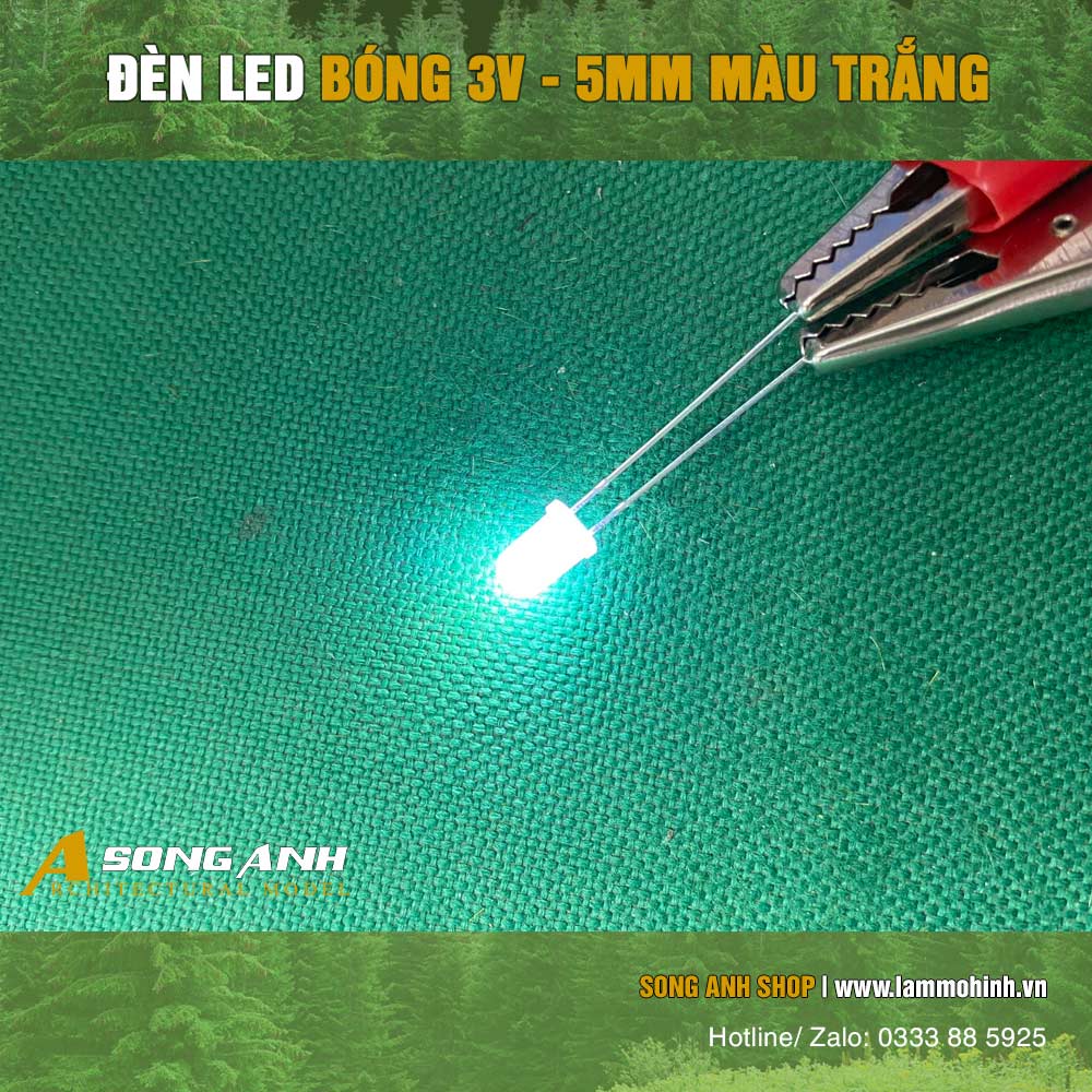 Đèn LED bóng 3Vol 3mm | Nhiều màu ( 1 bịch 20 bóng )
