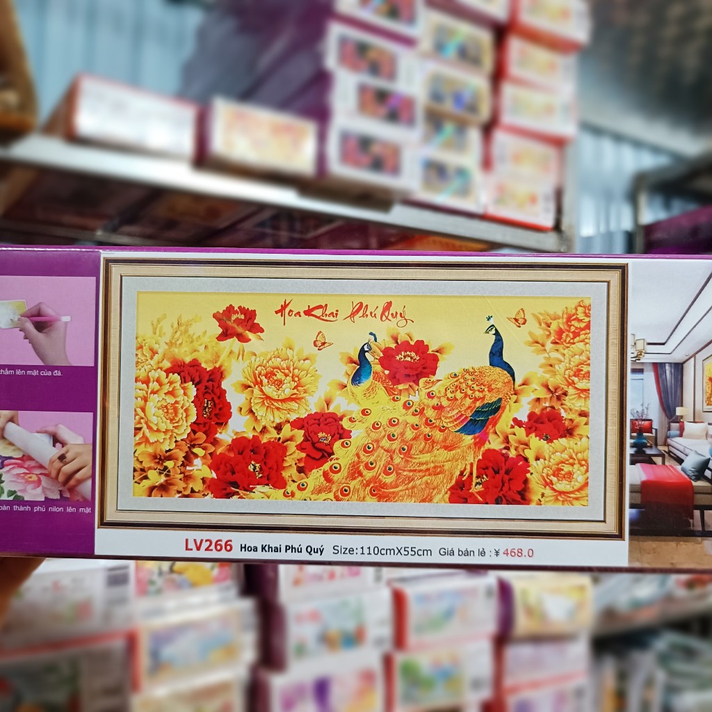 Tranh đính đá gia hòa vạn sự hưng H997-Ngọc Thịnh