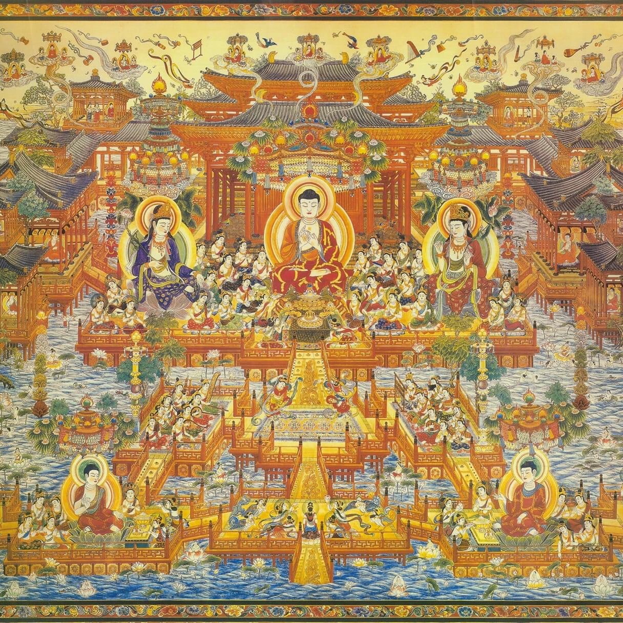 Tranh phật cõi tây phương