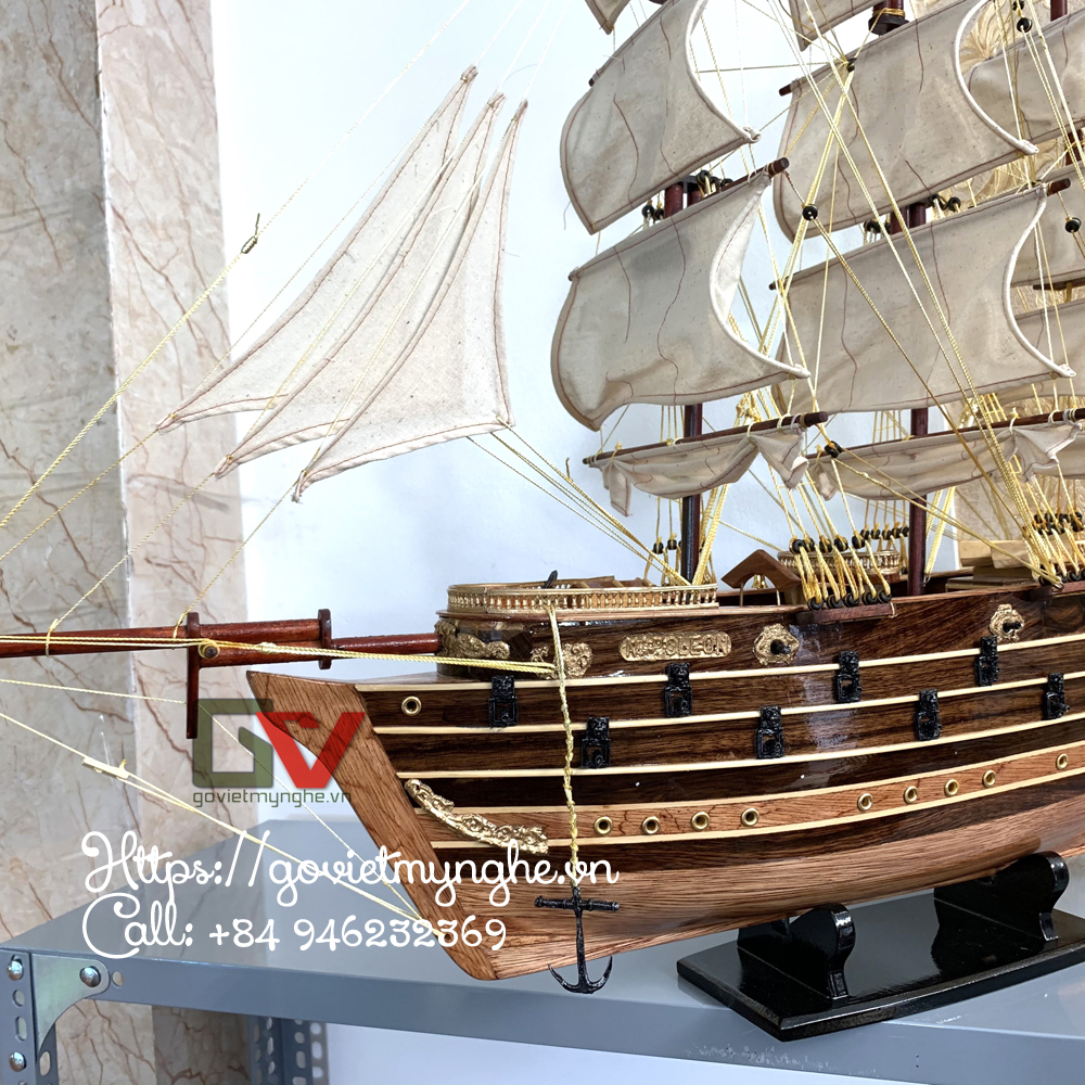 Mô Hình Thuyền Gỗ Chiến Cổ NAPOLEON 40cm (Loại 1)
